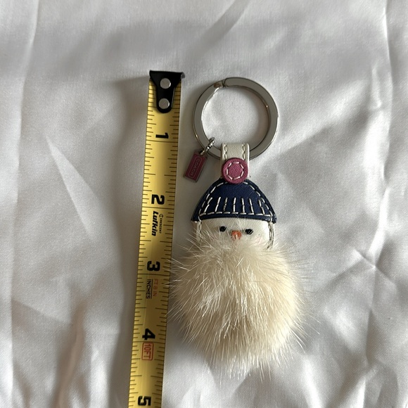 Coach Snowman Key Fob Purse Charm